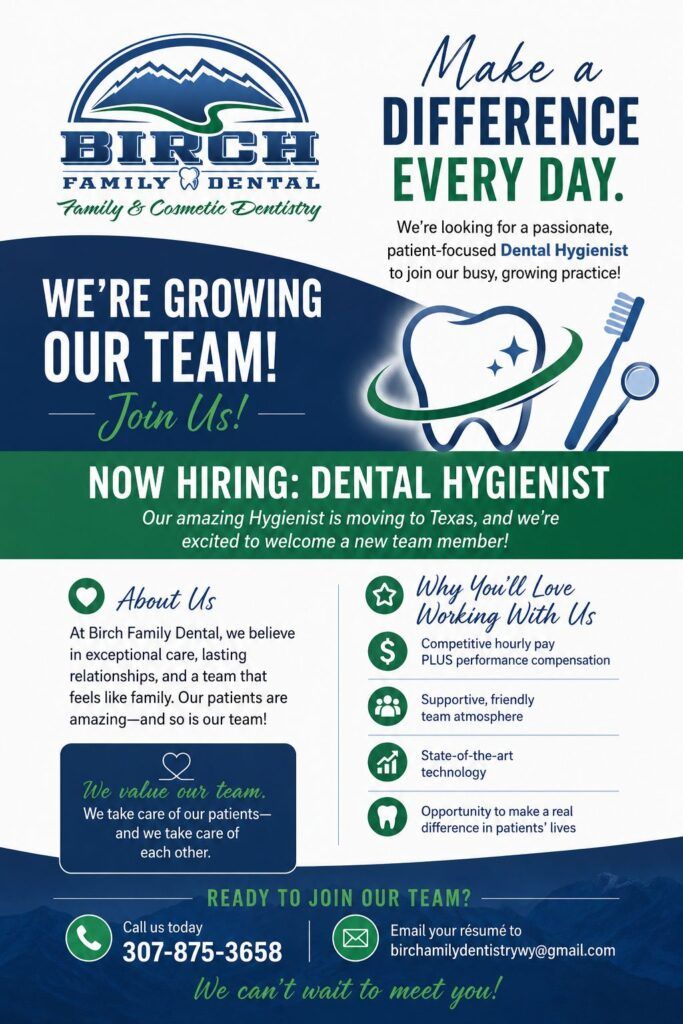 join our team image - Birch Family Dental